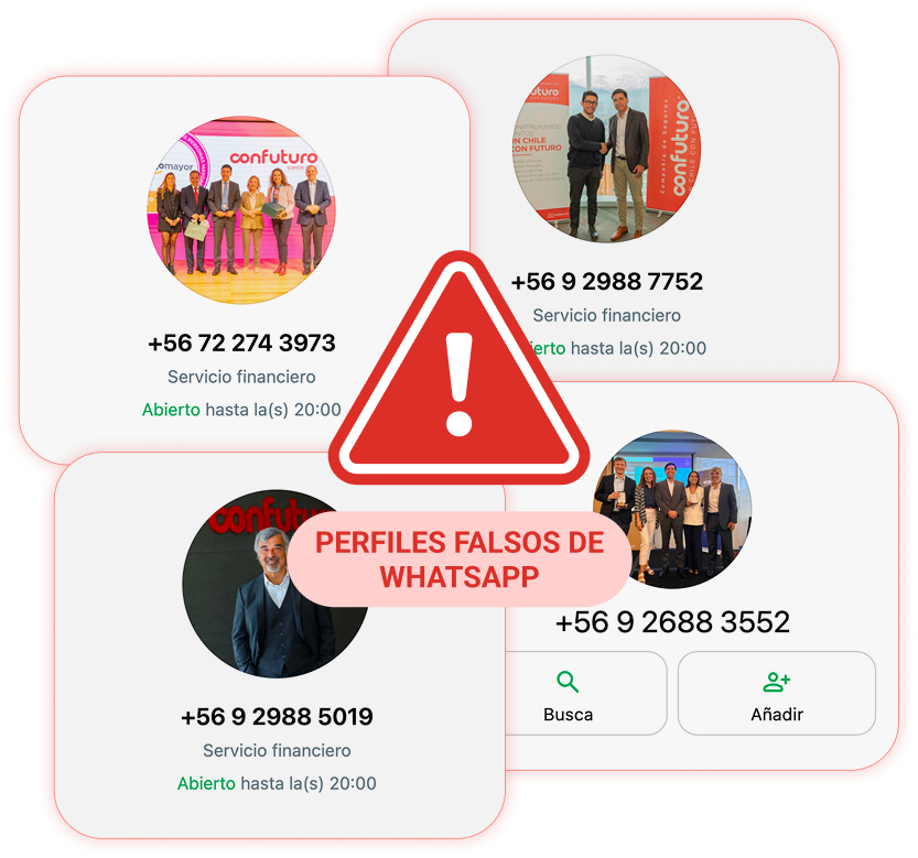 Perfiles falsos de whatsapp